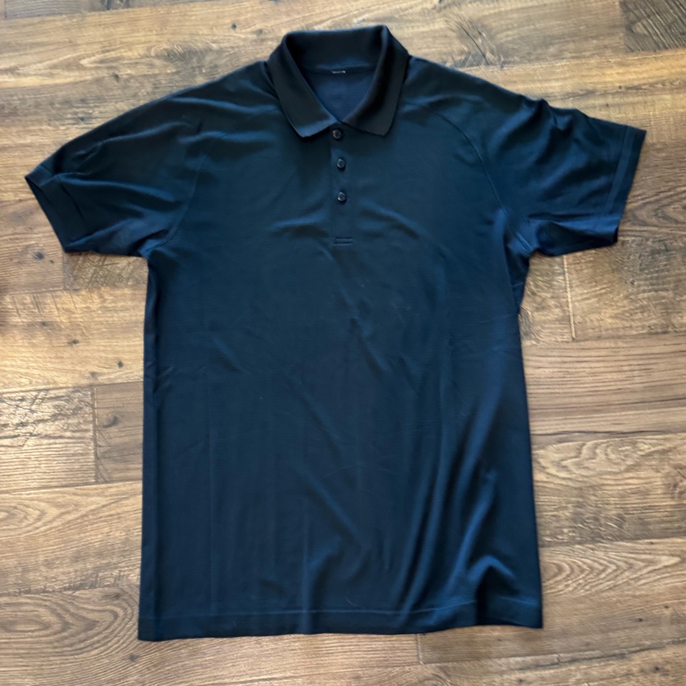 Lululemon Athletica Blue Polo Shirt
